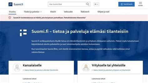 suomi.fi verkkopalvelut